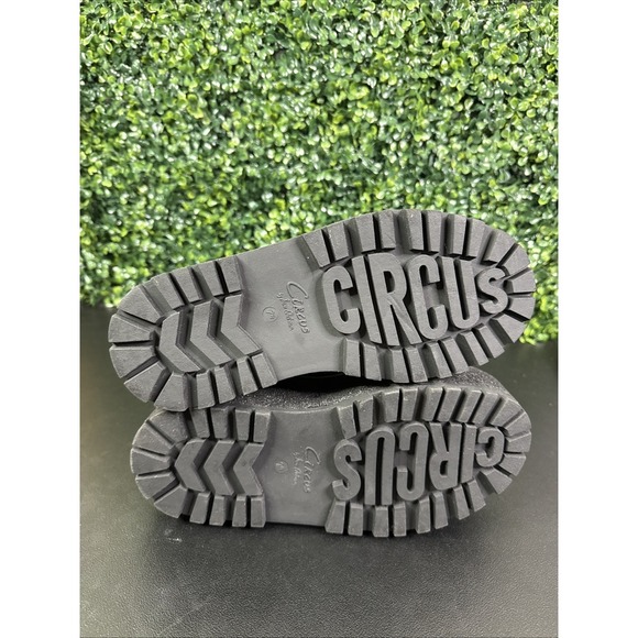 Circus NY by Sam Edelman Slater Black Faux Leather Combat Lace Up Boots Size 7.5 - Picture 12 of 12